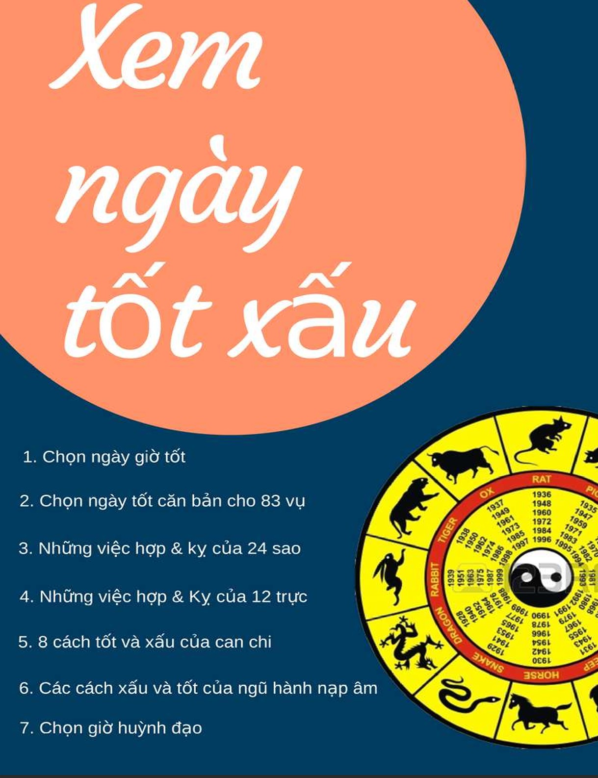 Sách xem ngày tốt xấu