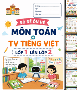 tài liệu ôn hè Toán & Tiếng Việt lớp 1 lên 2