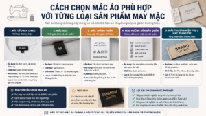 Cách Chọn Mác Áo Phù Hợp Với Từng Loại Sản Phẩm May Mặc